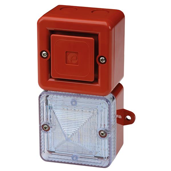 SONFL1HDC024R.3 E2S SONFL1HDC024R/Y Combi SONFL1-H LED 24vDC [red] YELLOW 100dB(A) Perm./Blink IP66 10T 10-30vDC